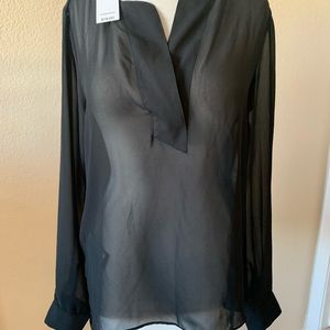 Sheer blouse BCBG